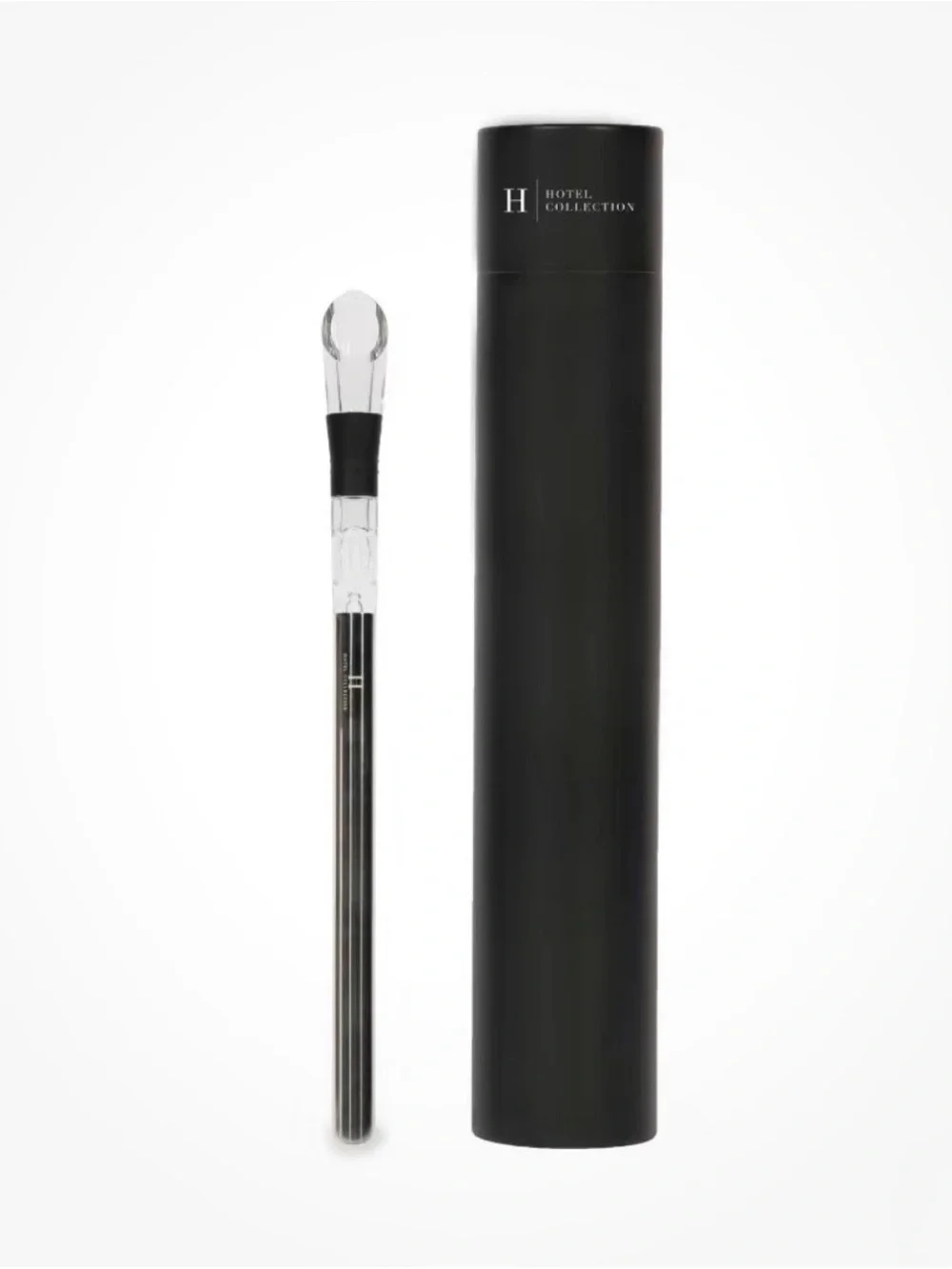 Hotel Collection Stainless Steel Wine Chiller, Aerator, Pourer w/ Gift Box